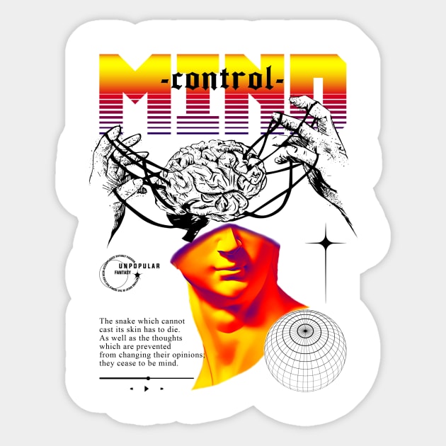 Control Mind Modern Streetwear Sticker by DChanCeative.Std